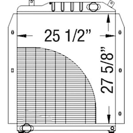 Aftermarket Radiator Fits Massey Ferguson Tractor 8140 8150 8160 3713181M4